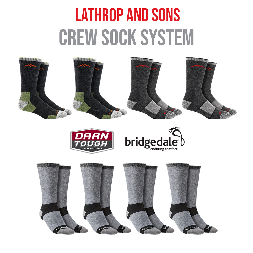 Best Crew Socks | L&S Crew Sock System | Lathrop And Sons