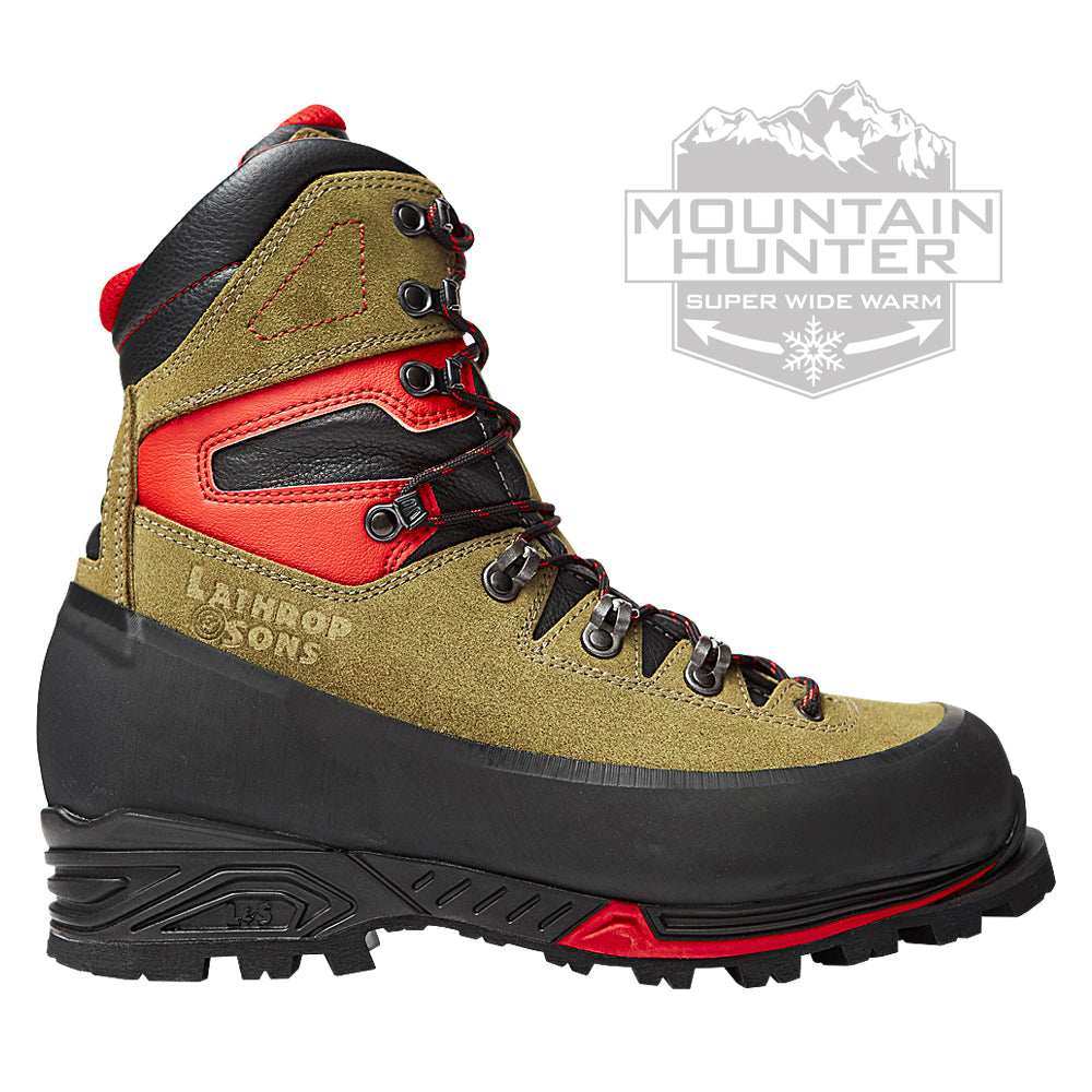 Extra wide insulated top hunting boots